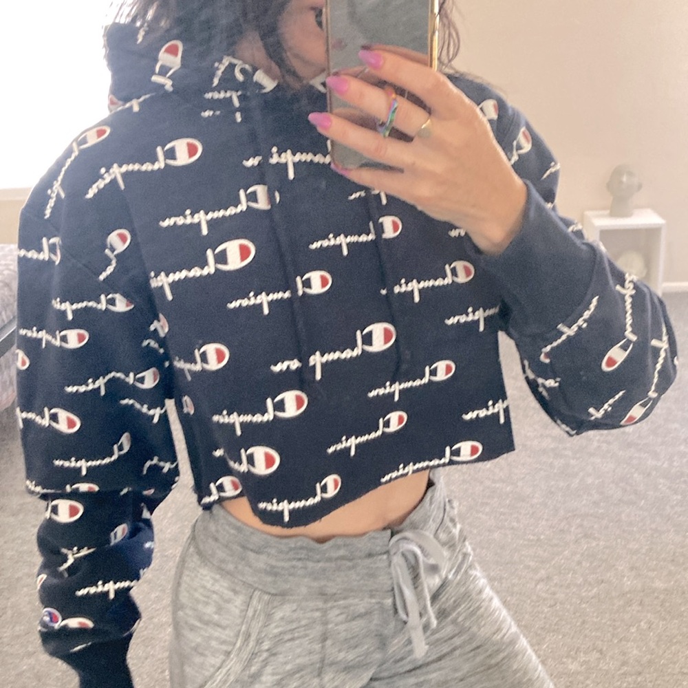 Champion cropped hoodie